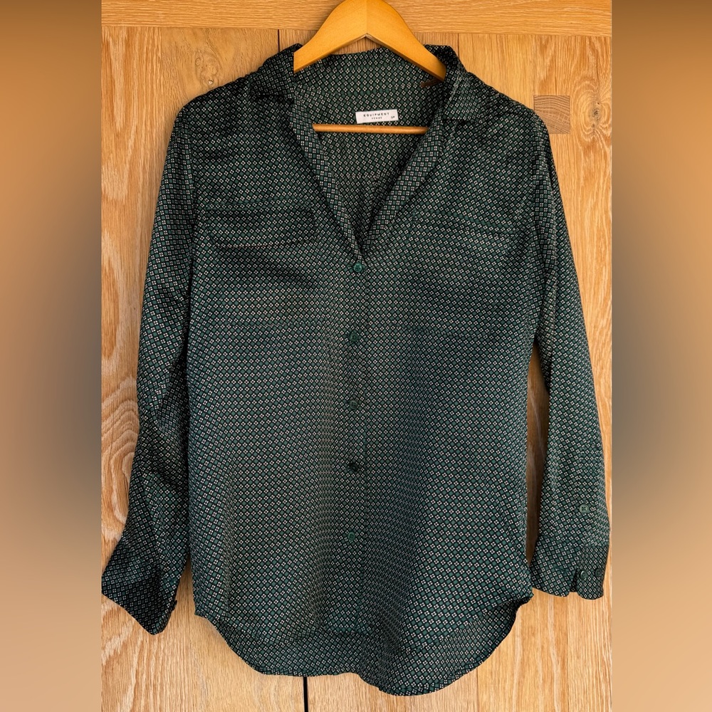 EQUIPMENT silk blouse. Size S/p